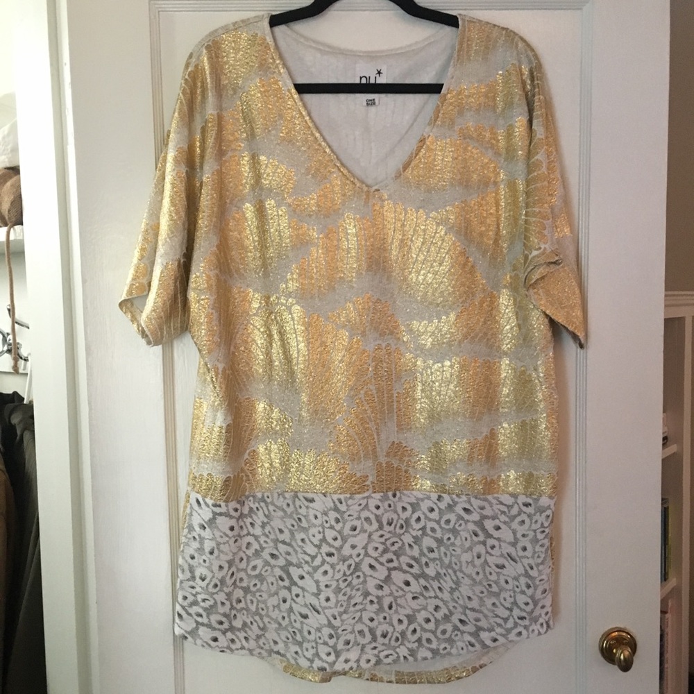 Nu New York metallic mini dress